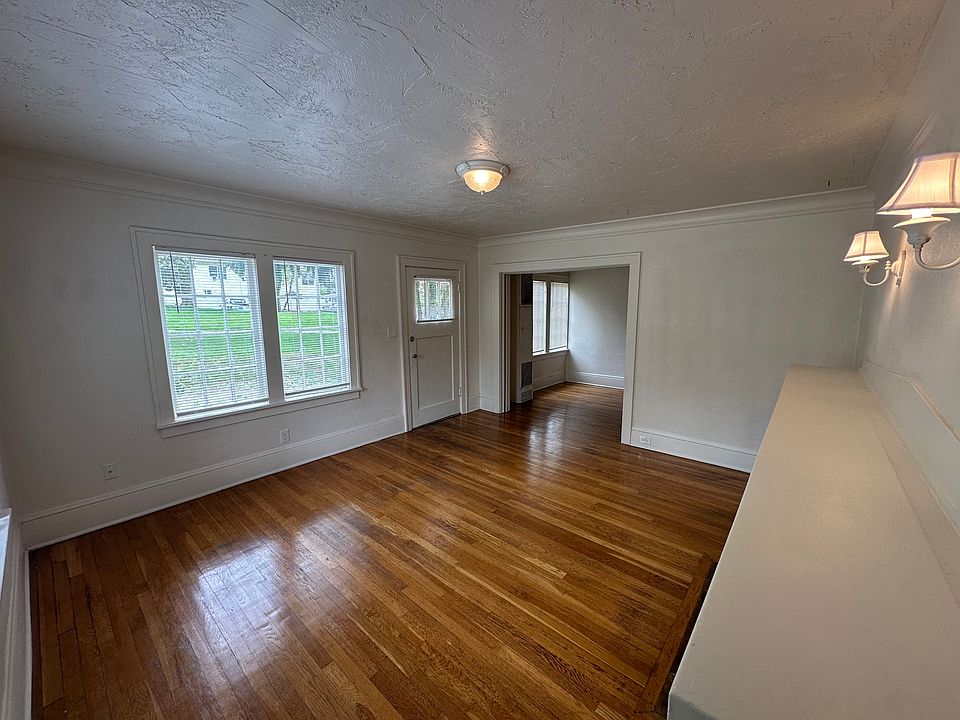 living room with view of front door