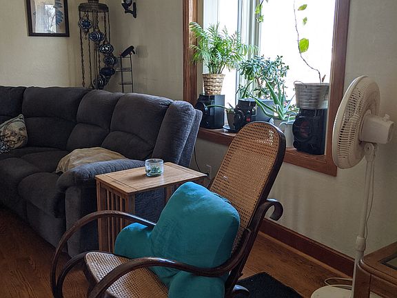 Front wall of living room