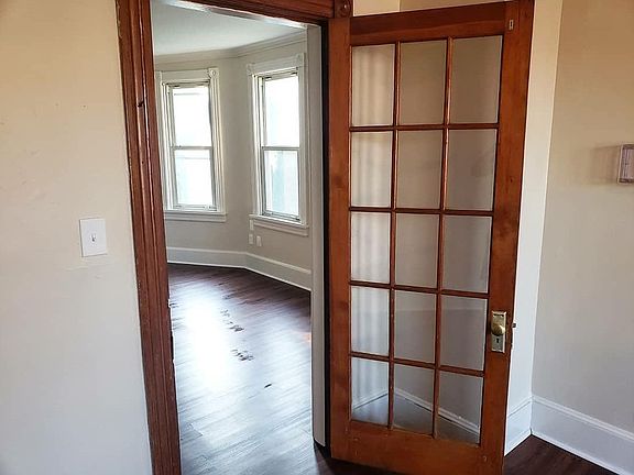 Bedroom looking into living room.