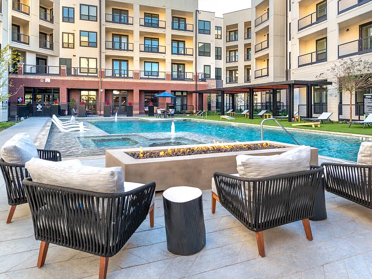 Swimming Pool and Lounge with Fireplace