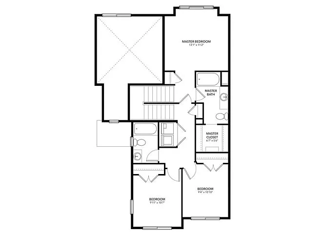 Floor plan Yellowstone 3-Bed w/Unfinished Basement