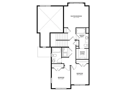Floor plan Yellowstone 3-Bed w/Unfinished Basement