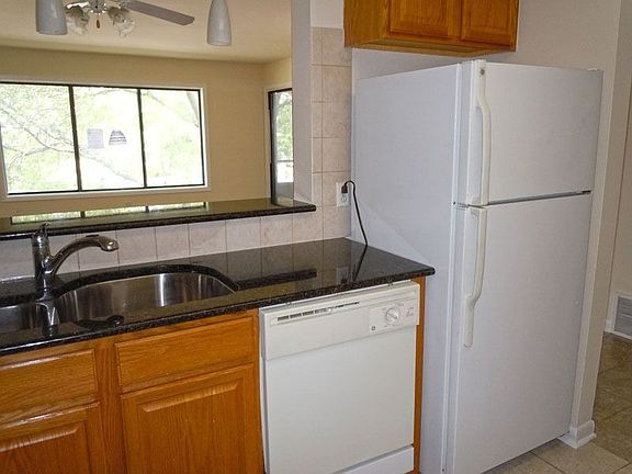 Kitchen with Lovely Black Counter Top