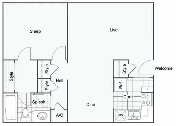 Floor plan Azalea