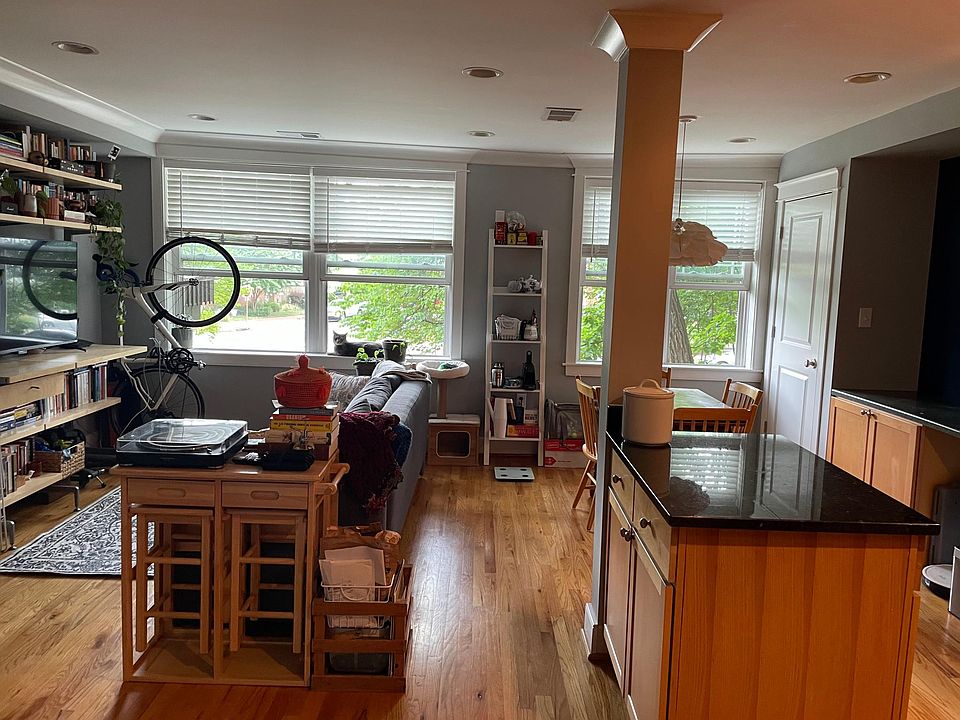 Living room/kitchen from bedroom