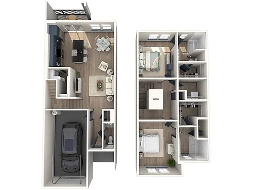 Floor plan TH2 (Townhome - 2 Bed)