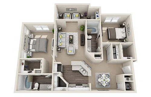 Floor plan B2 - The Reagan