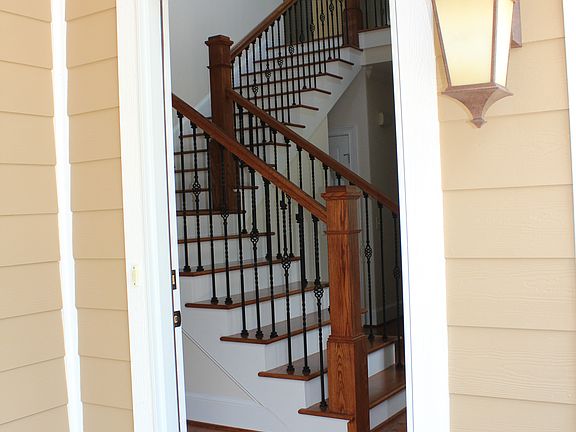 Wrought Iron wood staircase