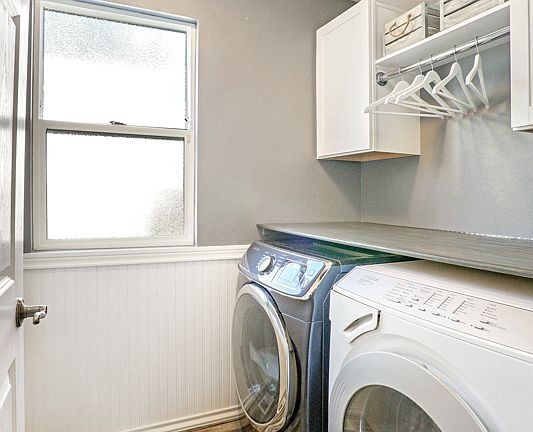 Renovated laundry room