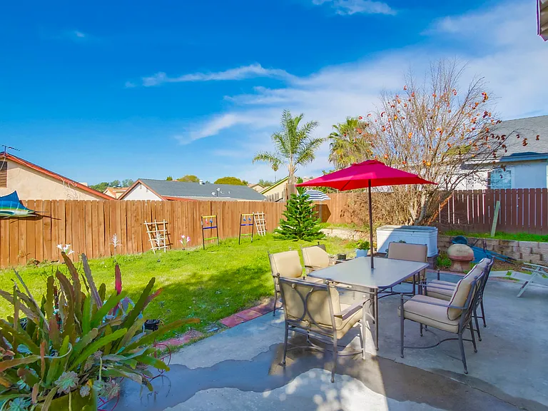 Take in a breath of fresh air in this comfy lounge setup w/ coffee or wine in hand