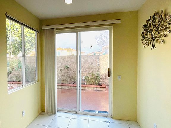 Sliding door to backyard