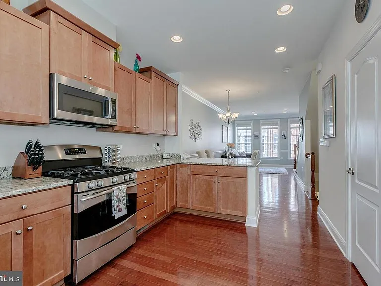 Spacious kitchen with great natural light