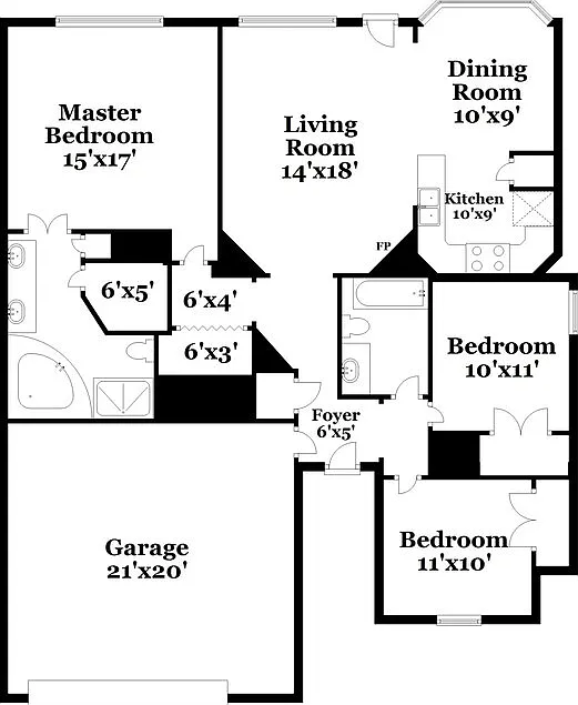 3 bed, 2.0 bath, 1549 sqft, $1,910 — Photo 2