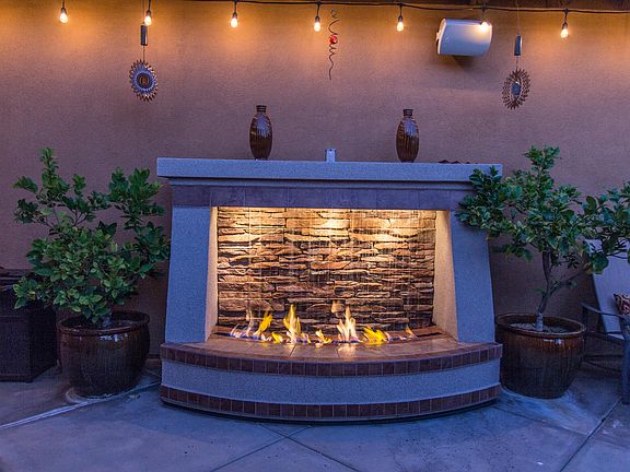 Fire and water feature!