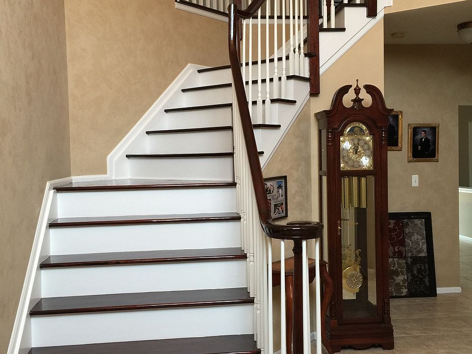 Hardwood staircase