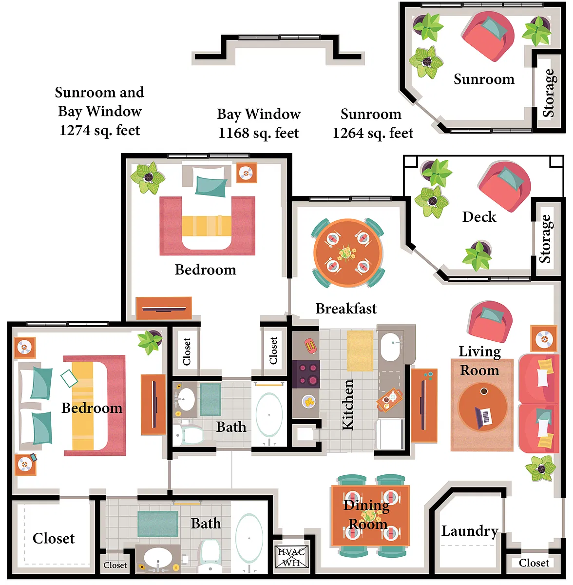 Floor plan 2X2