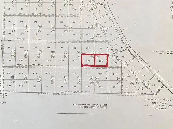 0 Annette Trl Lot 209, Santa Margarita, CA 93453