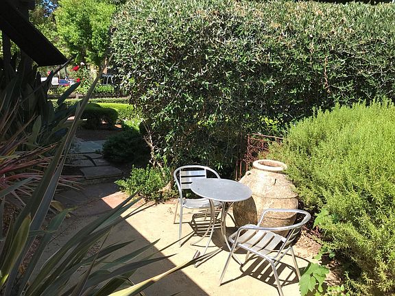 Secret garden in front yard
