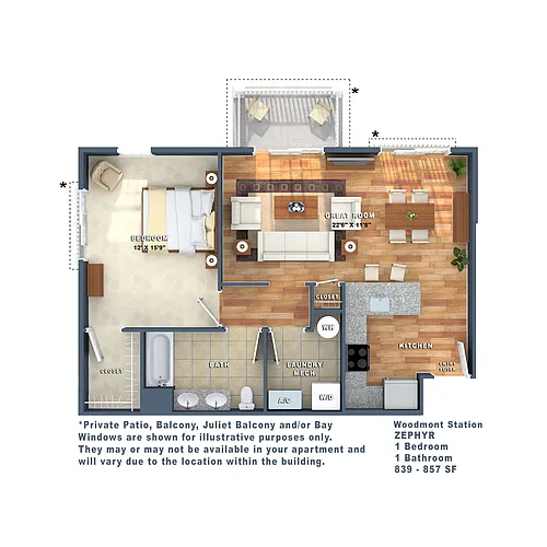 Floor plan Zephyr