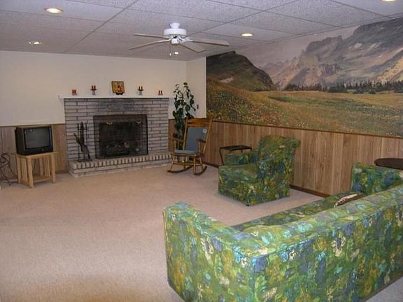 down stairs living room