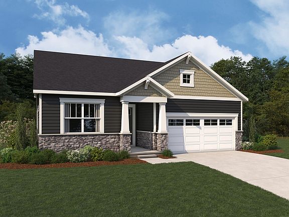 Dayton Craftsman Elevation rendering