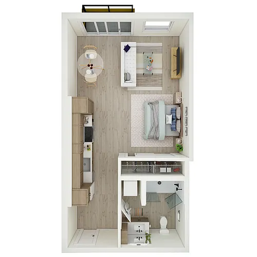 Floor plan Studio - MFTE - e19.1
