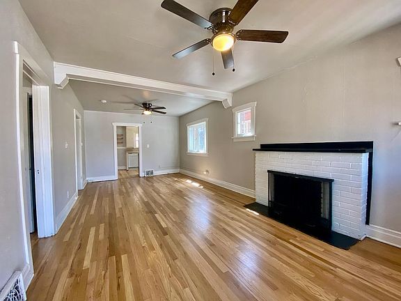 Living and dining areas, south facing windows