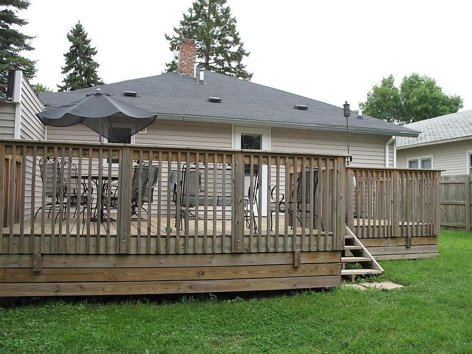 Back yard with Deck