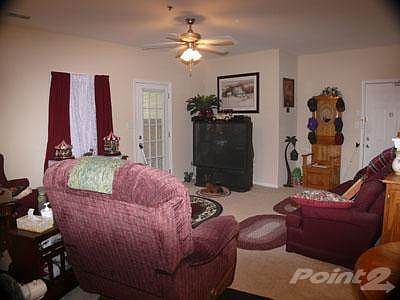 The living room has space for lots of furniture