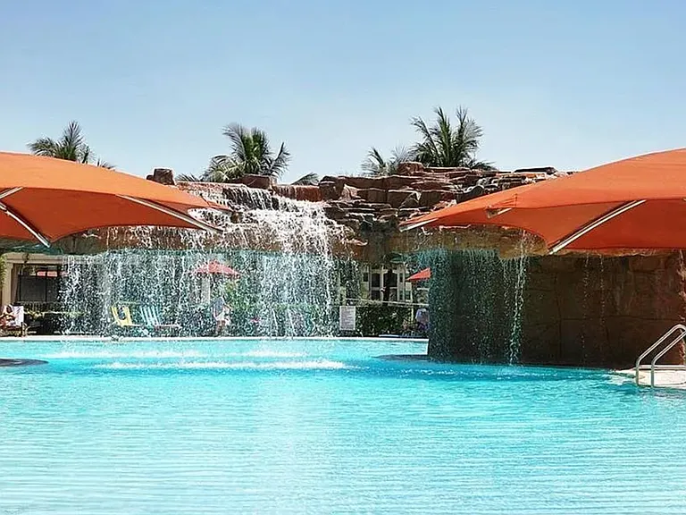 Resort like pool area