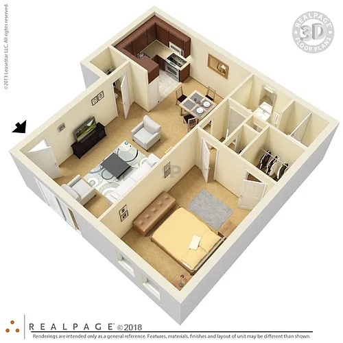 Floor plan 1 bed 1 bath no connections
