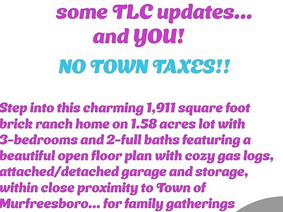 NO TOWN TAXES!!
