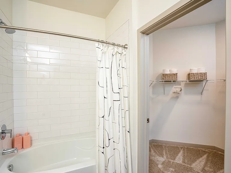 Large walk in closets.