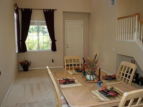 Living/Dining with vaulted ceilings