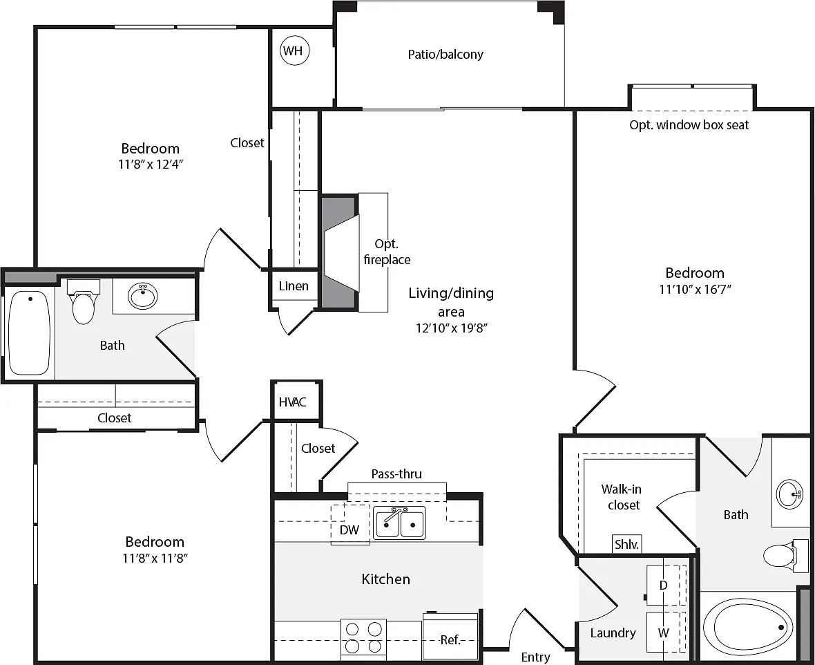 Floor plan 3+ Bedrooms A