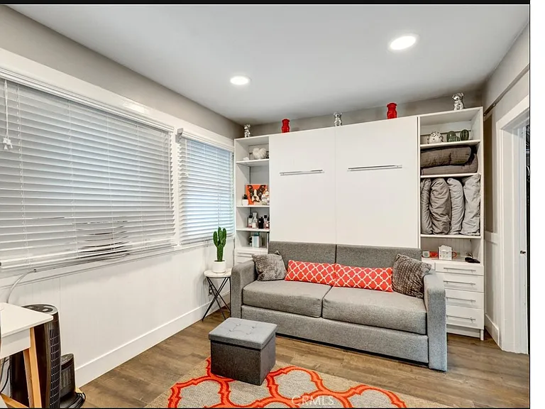 Unit 3 living area. Murphy bed pulls out to full-sized bed