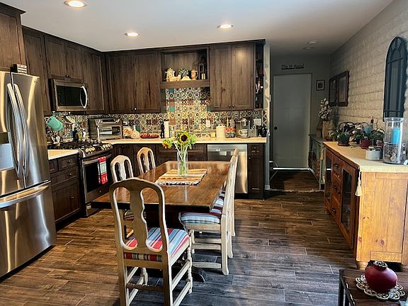 View from the family room area toward the kitchen.