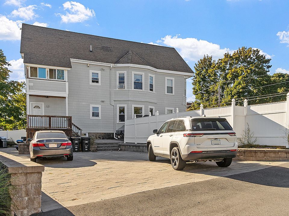 This apartment includes 2 off-street parking spaces in the driveway. Landlord handles snow removal and landscaping.