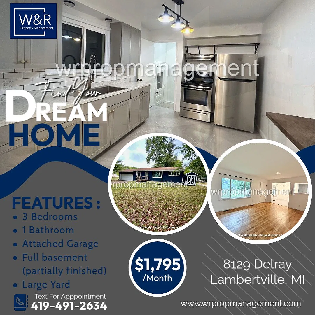 3 Bed 1 Bath Home in Lambertville Available in November! — Photo 1