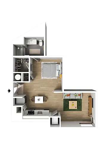 Floor plan Studio Type C
