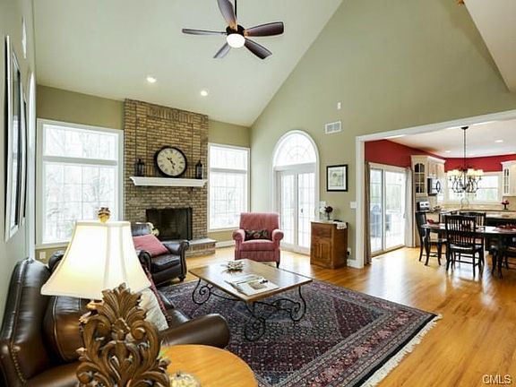 Family Room opens to Custom Kitchen with Stainless Steel applian