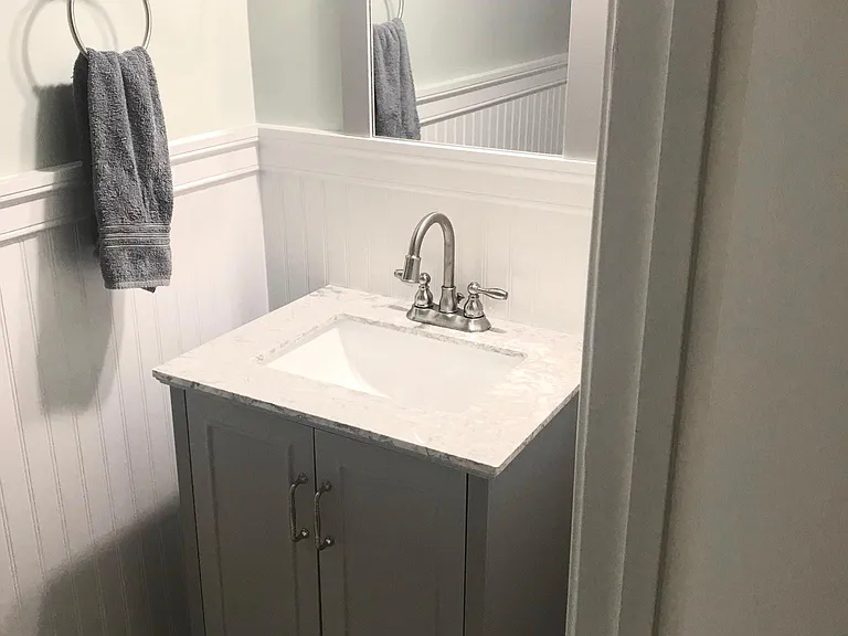 main level powder room