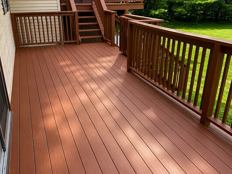two tiered rear deck
