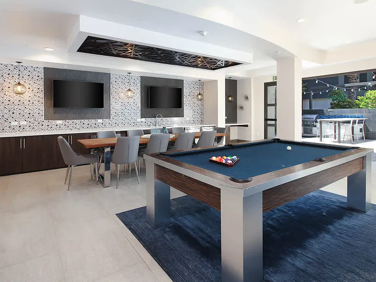 Resident Lounge with Billiard Table