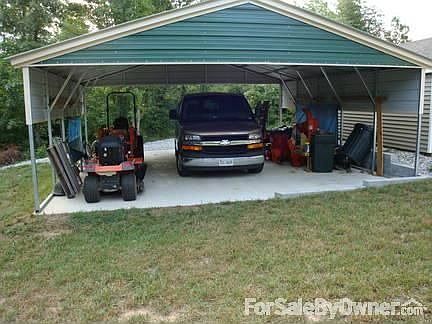 Steel car port : Rated for 130mph wind