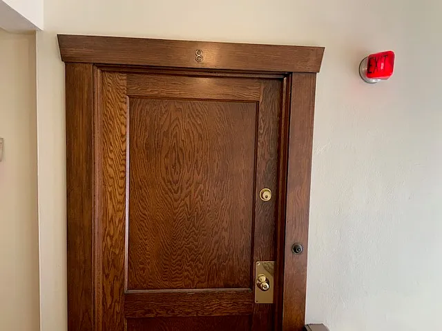 Front door to the apartment