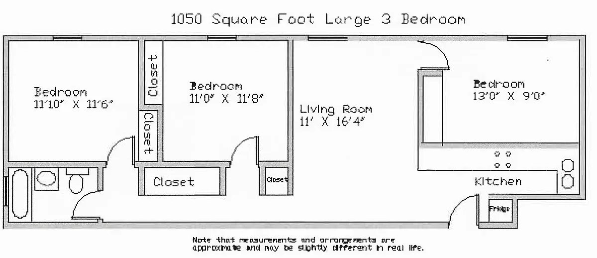 Floor plan 3 Bedroom