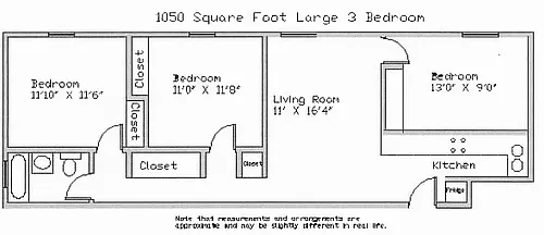 Floor plan 3 Bedroom