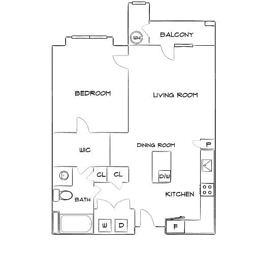 Floor plan Design 1B