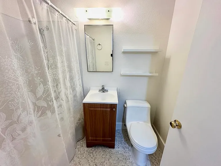 Bathroom: tub and shower